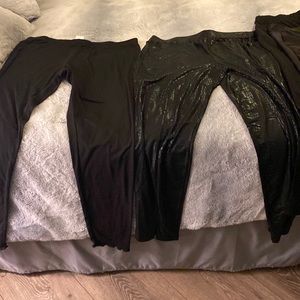 4 pairs of black leggings, brand new